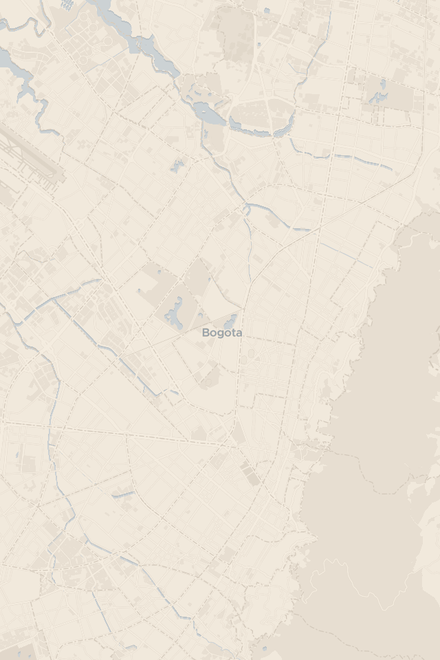 Map of Bogotá